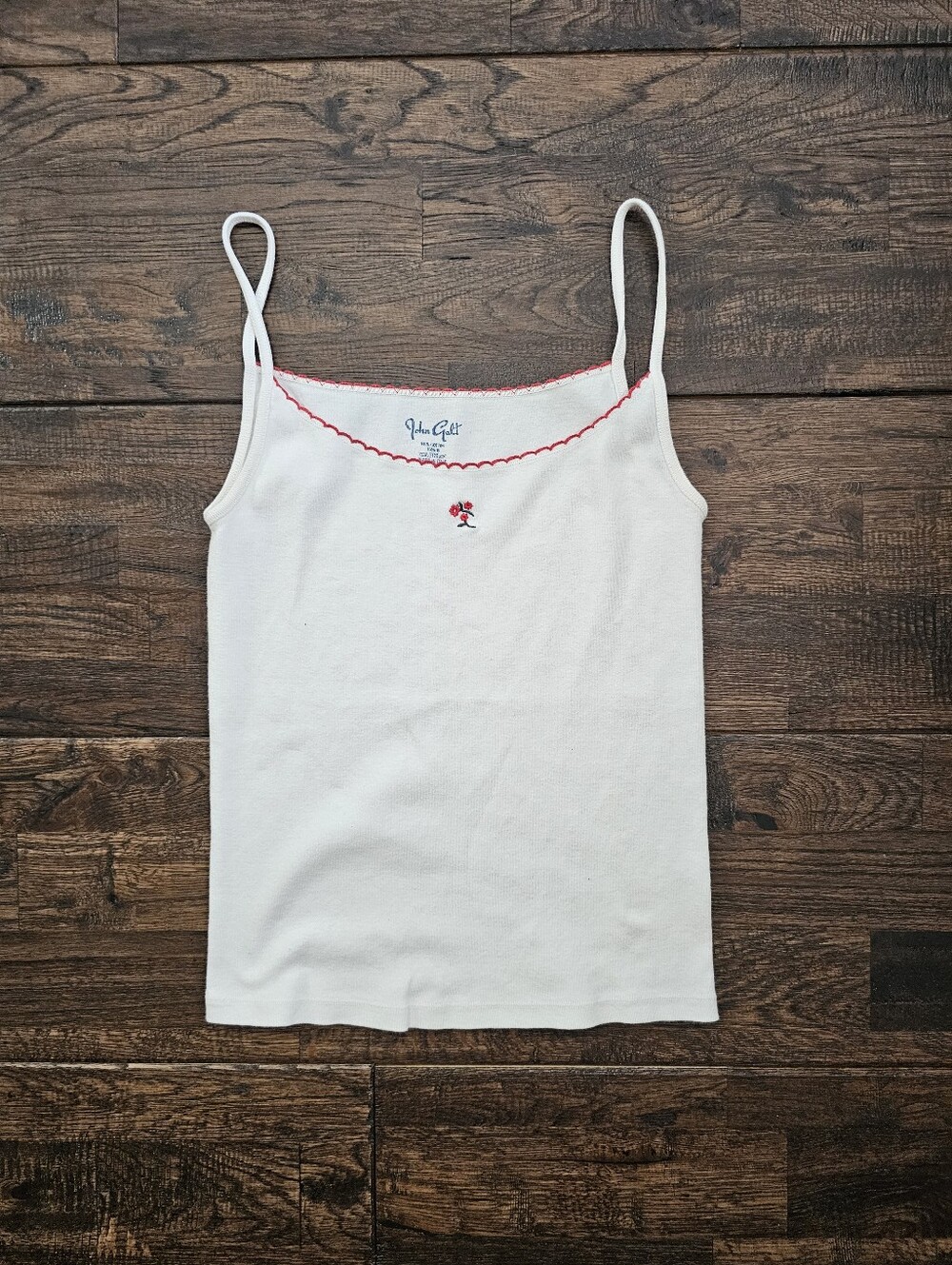 John Galt White Tank Top Size M